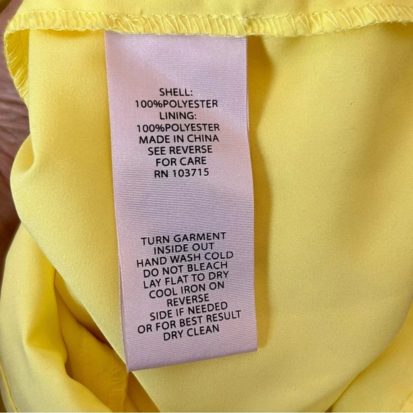 Nanette LePore Dress Bella Donna Lemon Meringue Floral Lace Over Size 6 - Picture 7 of 8